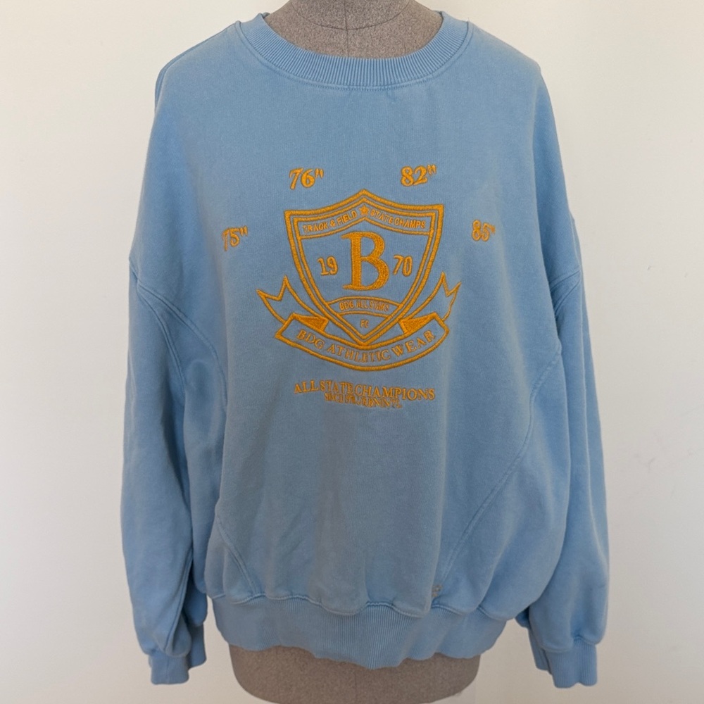 BDG Light Blue Graphic Sweatshirt